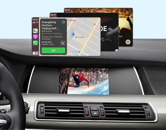 Module CarPlay & Android Auto Sans Fil – BMW Série 5/7 F10 F11 F01 (2009-2016).