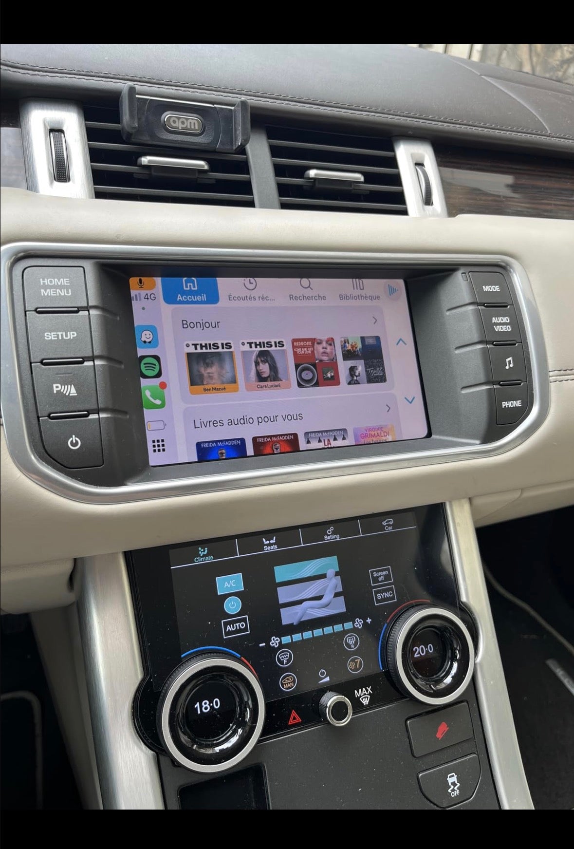 Module d’activation CarPlay pour Range Rover Evoque 2016-2018.