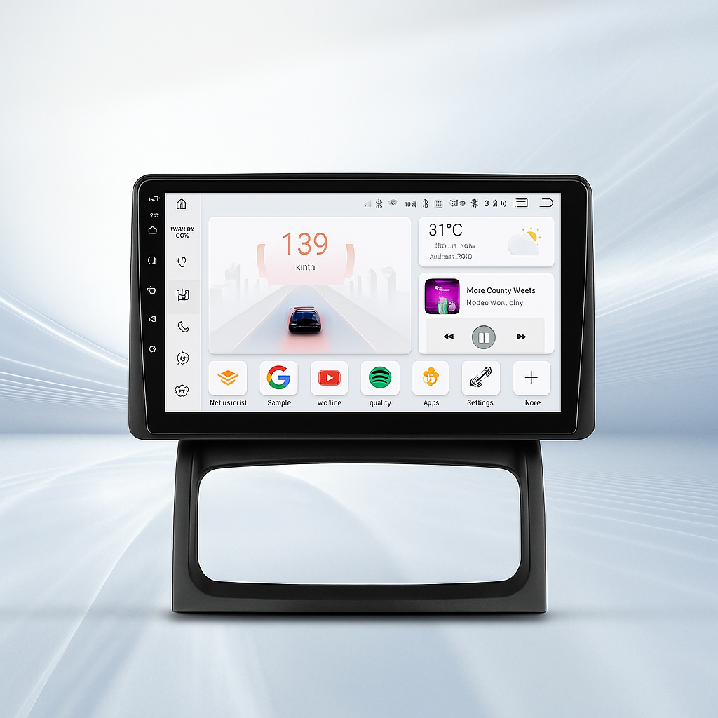 Autoradio Android avec GPS, CarPlay/Android pour Renault Clio 2 (2000–2012).