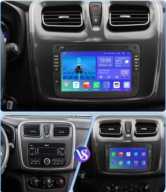 Autoradio Android pour Renault & Dacia (Sandero, Duster, Captur, Logan) – Écran Multimédia Intelligent avec Android Auto & CarPlay.