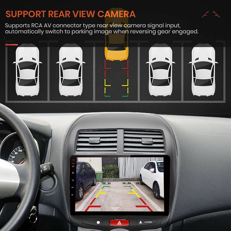 Autoradio Android 10 2DIN – Compatible Mitsubishi ASX (2010–2016), Peugeot 4008 & Citroën C4