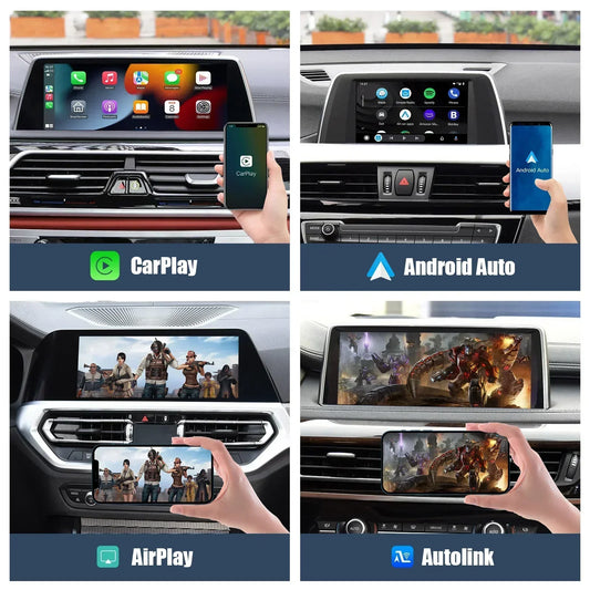 Module CarPlay & Android Auto Sans Fil – BMW Série 1 à 5, X1 à X5 (Systèmes CIC/NBT).