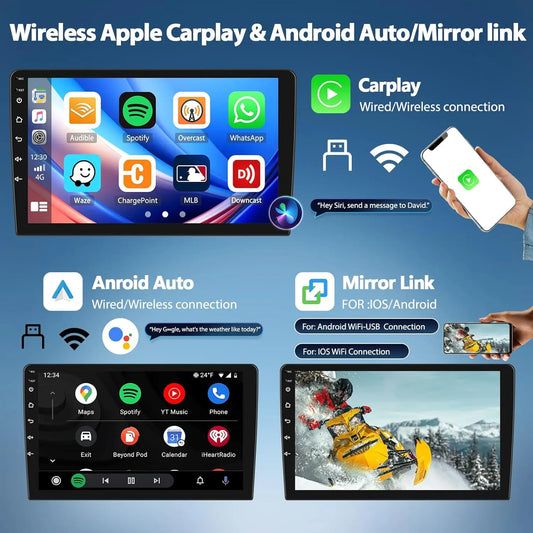 Autoradio Android 14 avec GPS, CarPlay & Android Auto pour Ford Focus Mk2 / Mk3 (2004–2011)