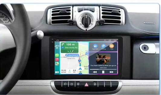 Autoradio Android CarPlay  WiFi pour Smart Fortwo 451 (2011-2015).