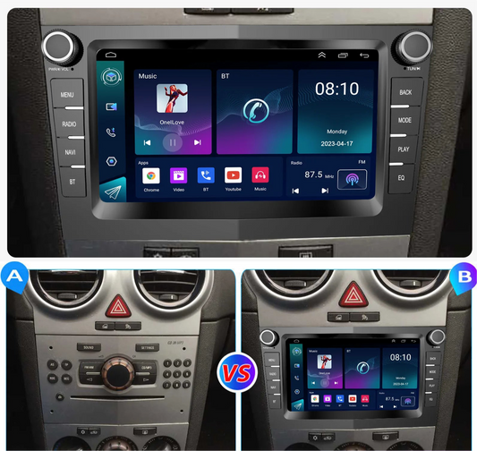 Autoradio 4G+64G pour Opel Corsa– Écran Tactile, CarPlay Sans Fil, Android Auto, GPS et Bluetooth