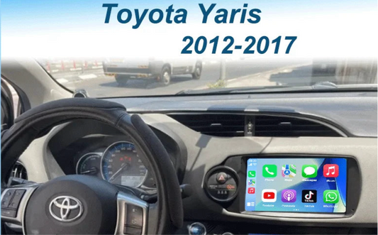 Autoradio Android 15 CarPlay pour Toyota Yaris 2012-2017 | GPS Navigation, WiFi, Bluetooth, Multimédia