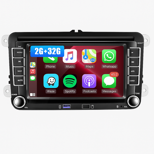 Autoradio Android 7” CarPlay & Android Auto | GPS – WiFi – FM – Bluetooth – Pour Volkswagen Jetta / Passat / Golf / Polo