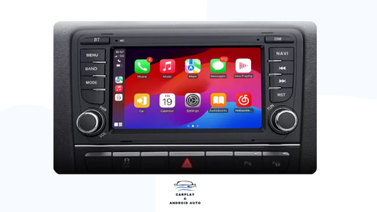 Autoradio 7” pour Audi A3 8P (2003-2013) – Écran Tactile, CarPlay Sans Fil, Android Auto, GPS Intégré.