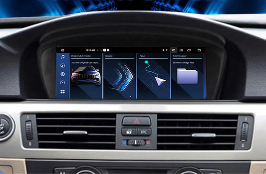 Autoradio Android avec CarPlay Sans Fil, GPS et Bluetooth – Compatible BMW Série 5 E60/E61, Série 6 E63/E64, Série 3 E90/E91/E92/E93