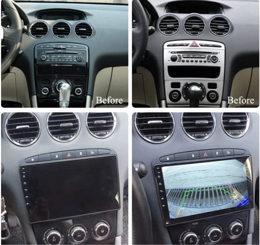 Autoradio Android avec CarPlay & Android Auto – Compatible Peugeot 308/308SW (2007-2015) & 408 (2012-2020)