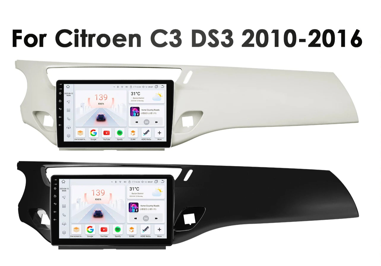 Autoradio Android 9” Écran Intelligent 7862 | GPS – CarPlay – Android Auto – 4G – RDS – Pour Citroën C3 & DS3 (2010–2016)