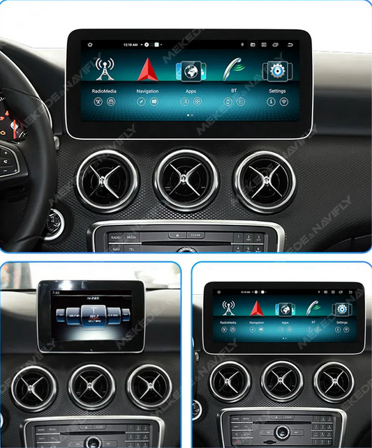 Wireless CarPlay Auto Car Radio Android 14 For Mercedes Benz A Class W176 GLA X156 CLA C117 Multimedia Navigation All in One