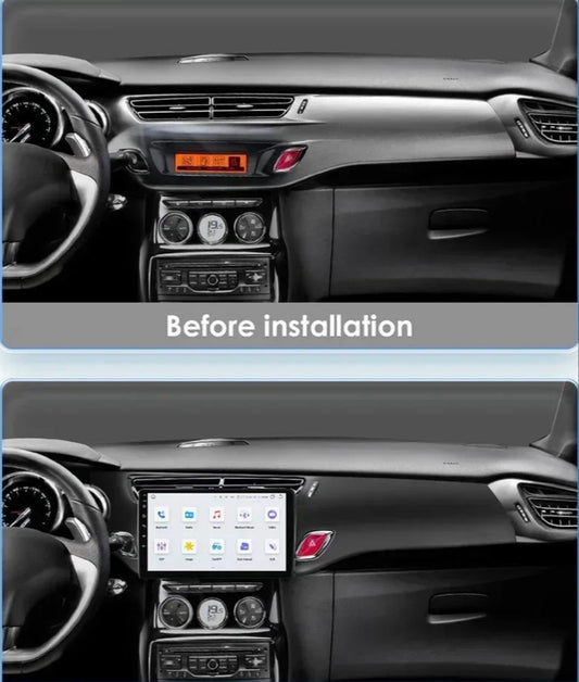 Autoradio Android Écran Intelligent 7862 | GPS – CarPlay – Android Auto – 4G – RDS – Pour Citroën C3 & DS3 /-2016)