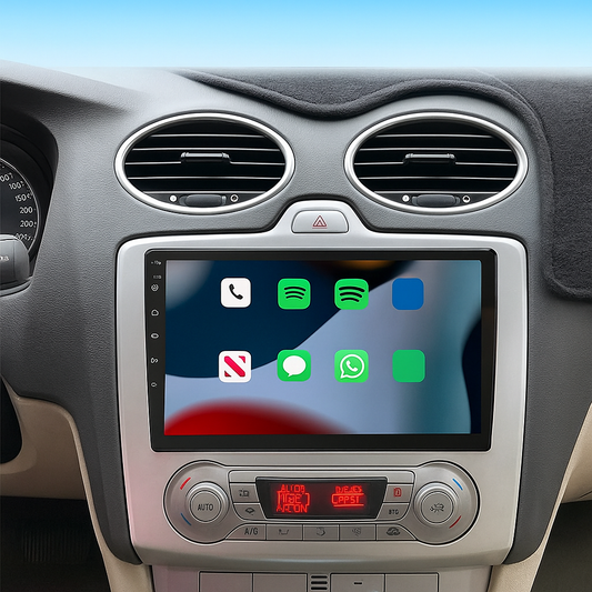 Autoradio Android 14 avec GPS, CarPlay & Android Auto pour Ford Focus Mk2 / Mk3 (2004–2011)