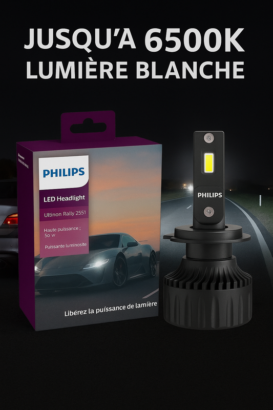 LED Philips Ultinon– Ampoule Auto H7.
