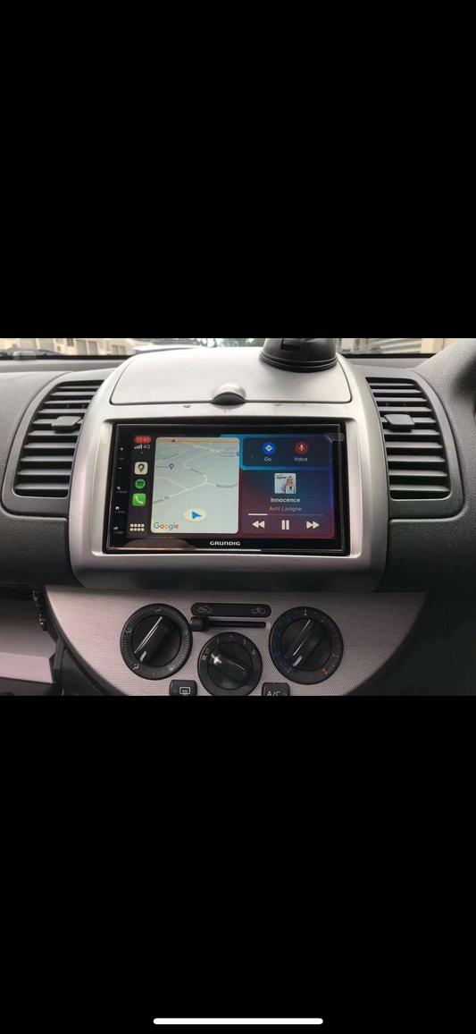 Autoradio GPS Multimédia 4G WiFi avec CarPlay Sans Fil & Android Auto – Compatible Nissan Note 2009-2016, RDS & Caméra 360°