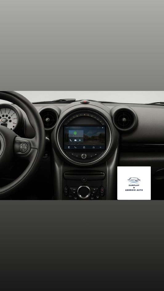 Autoradio Android pour Mini Cooper Countryman R56/R60 (2011-2013) – Écran tactile 4G/WiFi, CarPlay & Android Auto sans fil.