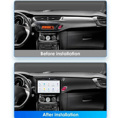 Autoradio Android 9” Écran Intelligent 7862 | GPS – CarPlay – Android Auto – 4G – RDS – Pour Citroën C3 & DS3 (2010–2016)