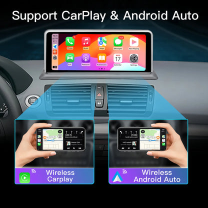 Autoradio Android 14 4G Snapdragon pour BMW Série 1 E81 E82 E87 E88 | Écran Multimédia CarPlay / Android Auto – Systèmes CCC/CIC