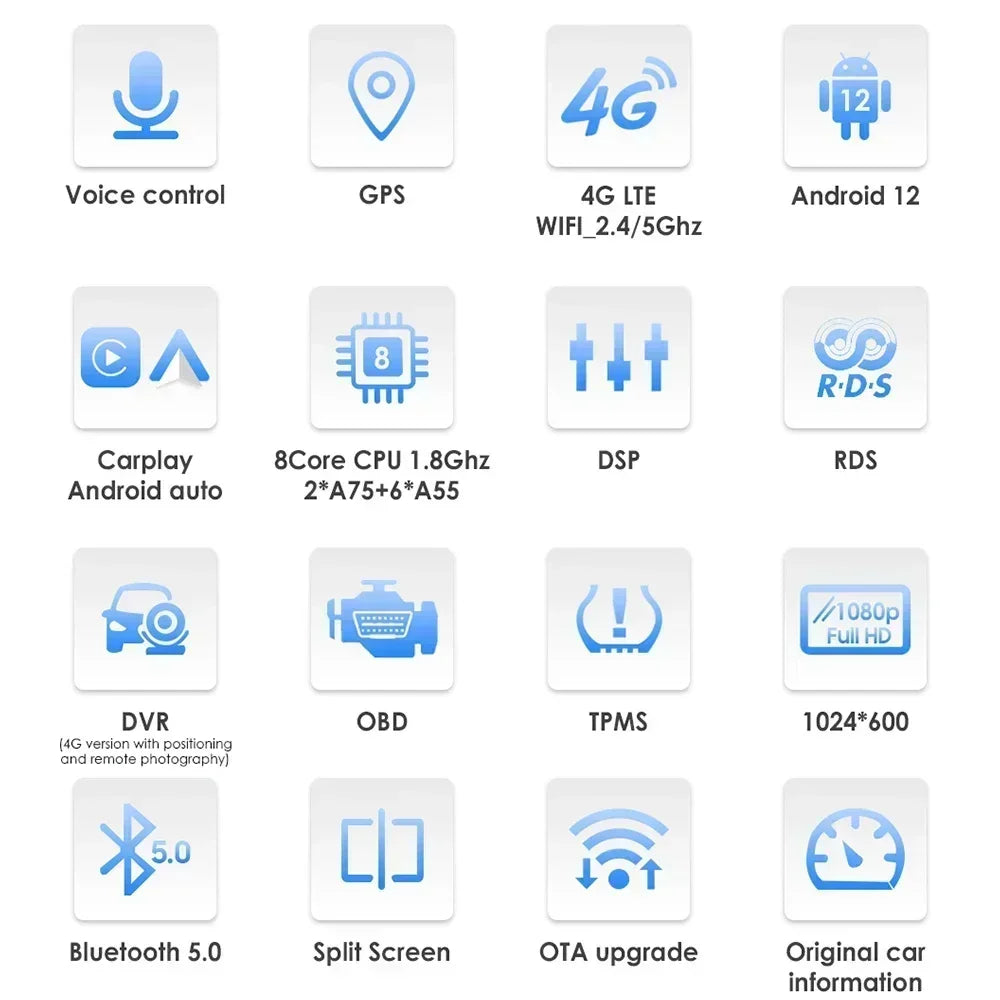 Autoradio Android 9” Écran Intelligent 7862 | GPS – CarPlay – Android Auto – 4G – RDS – Pour Citroën C3 & DS3 (2010–2016)