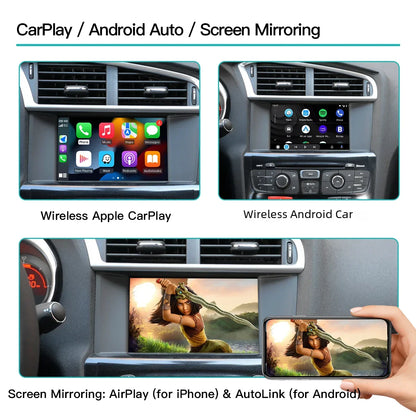 Module CarPlay Sans Fil AUTOABC pour Peugeot 208, 308, 508, 3008 & Citroën C4, DS3, DS4, DS5 | Compatible SMEG / MRN